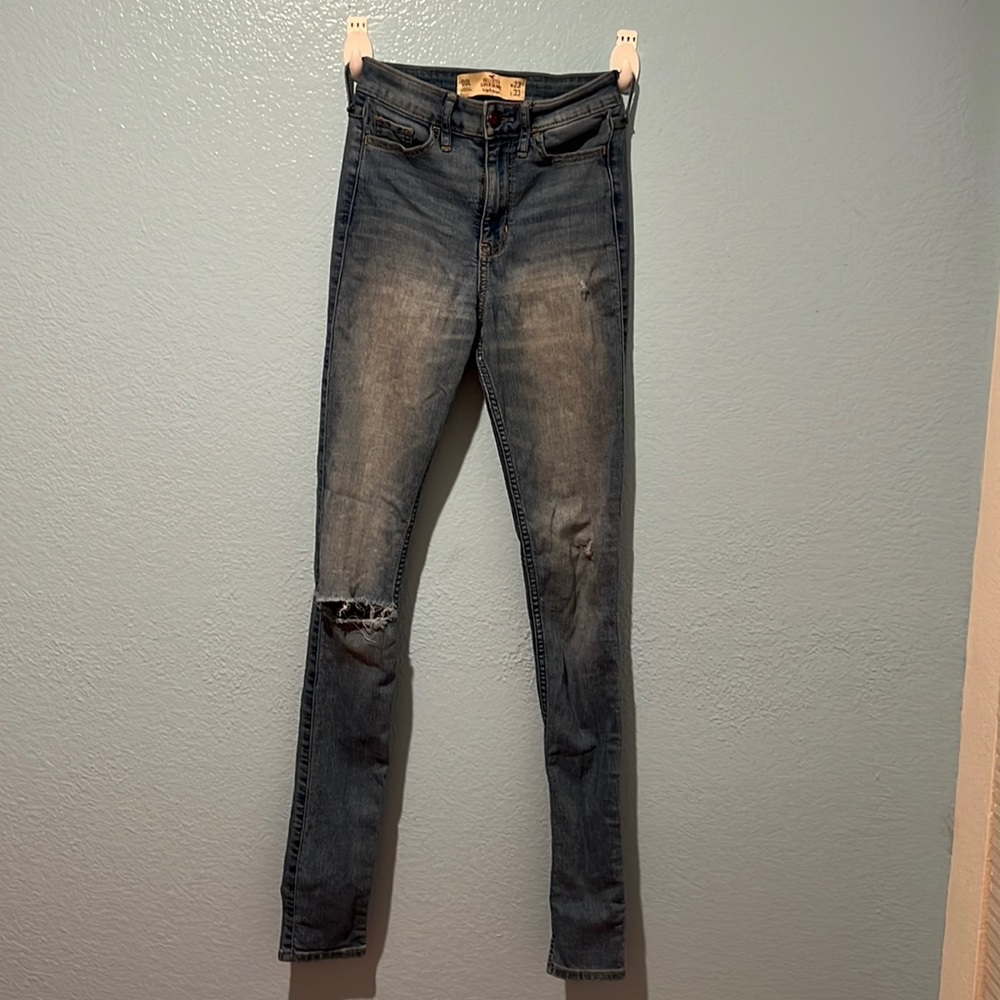 Pre-ripped Hollister Skinny Jeans